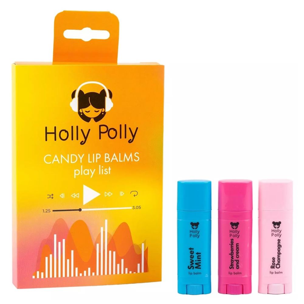 Holly Polly Face Care Набор Candy Play List Набор бальзамов для губ
