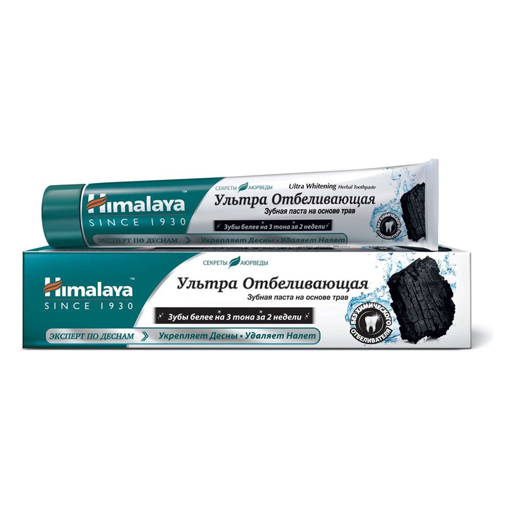 Himalaya Herbals Cleansing Зубная паста Ultra Whitening Ультра Отбеливающая Зубная паста Ультра Отбеливающая на основе трав