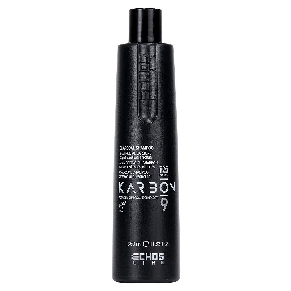 Echos Line Karbon 9 Charcoal Shampoo Угольный шампунь для волос, страдающих от химических процедур и стресс-факторов