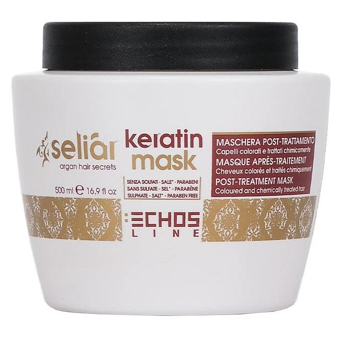 Echos Line Seliar Keratin Seliar Keratin Mask Восстанавливающая маска с маслом Аргании и кератином
