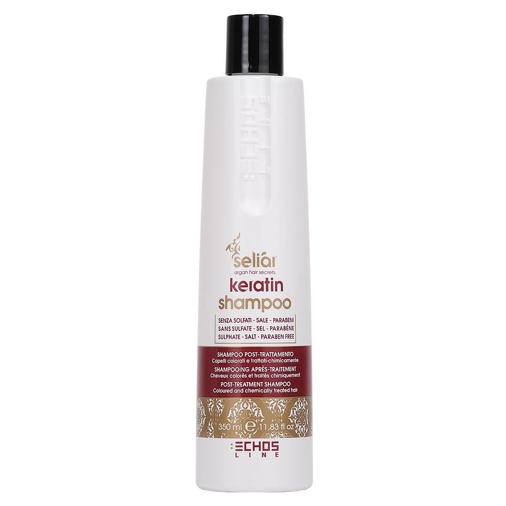 Echos Line Seliar Keratin Seliar Keratin Shampoo  Восстанавливающий шампунь с маслом Аргании и кератином