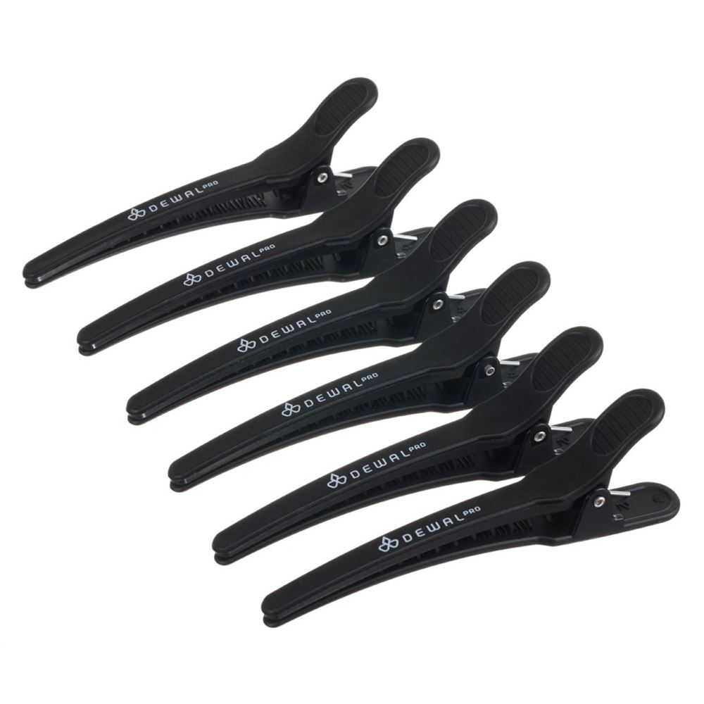 Dewal Professional Аксессуары для волос CL-35859 Зажим для волос черный, карбон, 11.5 см, 6 шт/уп Зажим для волос черный, карбон, 11.5 см, 6 шт/уп