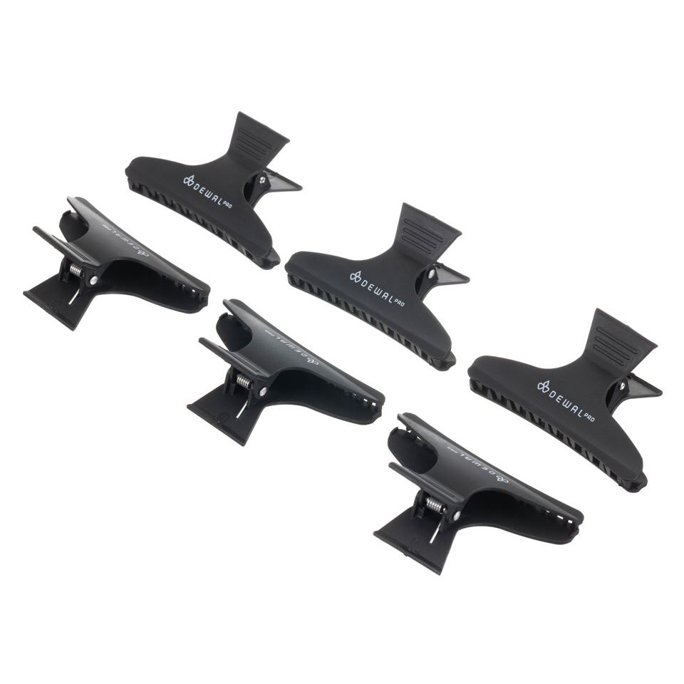 Dewal Professional Аксессуары для волос CL-86959 Зажим для волос черный, карбон, 8.2 см, 6 шт/уп Зажим для волос черный, карбон, 8.2 см, 6 шт/уп