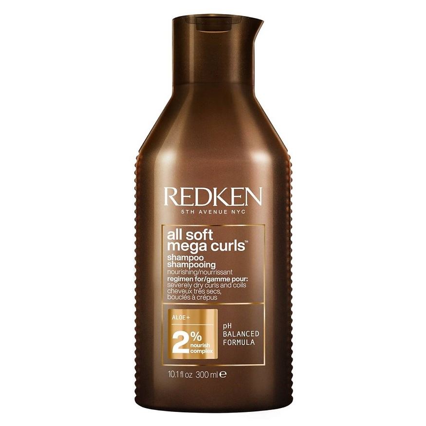 Redken All Soft All Soft Mega Curls Shampoo  Шампунь с питательным комплексом суперфудов для питания и смягчения очень сухих вьющихся волос