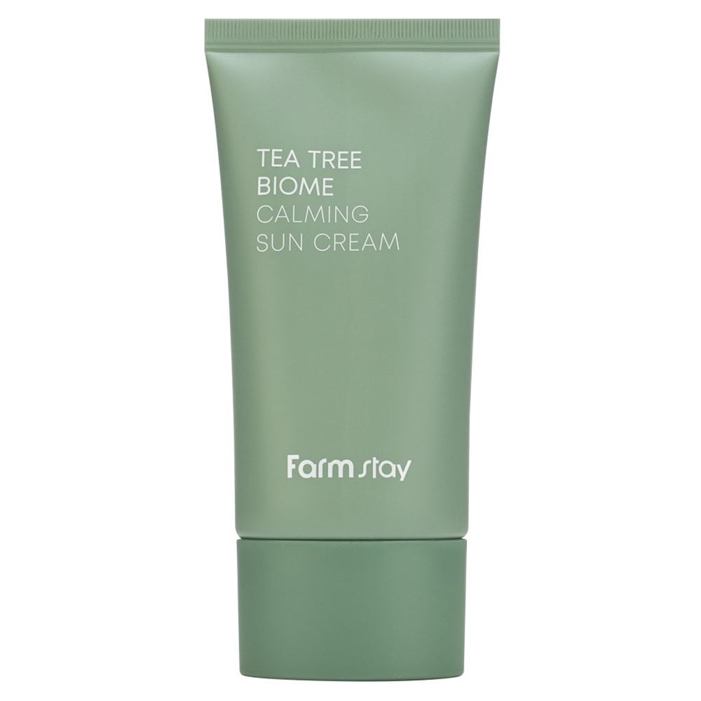 FarmStay Sun Care Tea Tree Biome Calming Sun Cream SPF50+/PA++++  Солнцезащитный крем с экстрактом чайного дерева