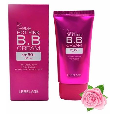 Lebelage Face Care Dr. Derma Hot Pink B.B Cream Spf50+ Pa+++ Крем ББ для лица многофункциональный с экстрактом розы 