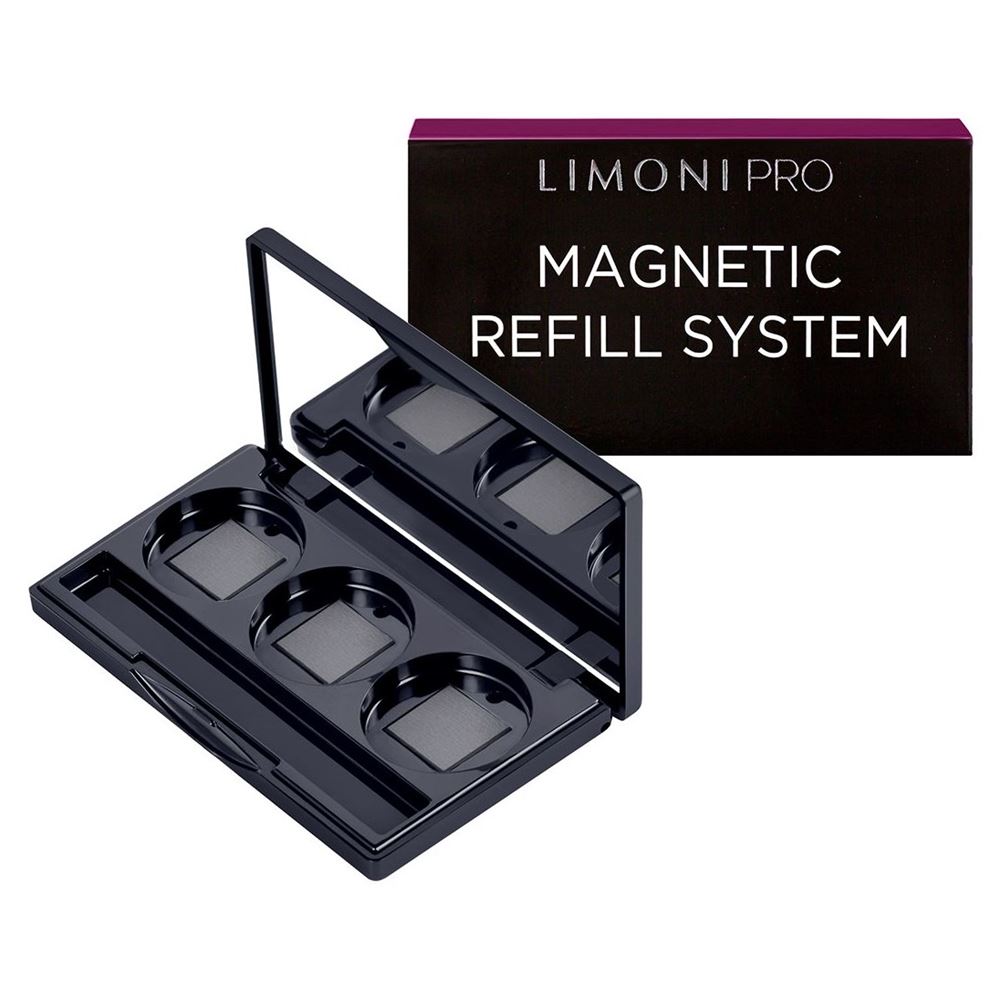 Limoni Accessories  Magnetic Refill System Вlack (3 ячейки) Универсальная палитра с магнитными ячейками для сменных блоков