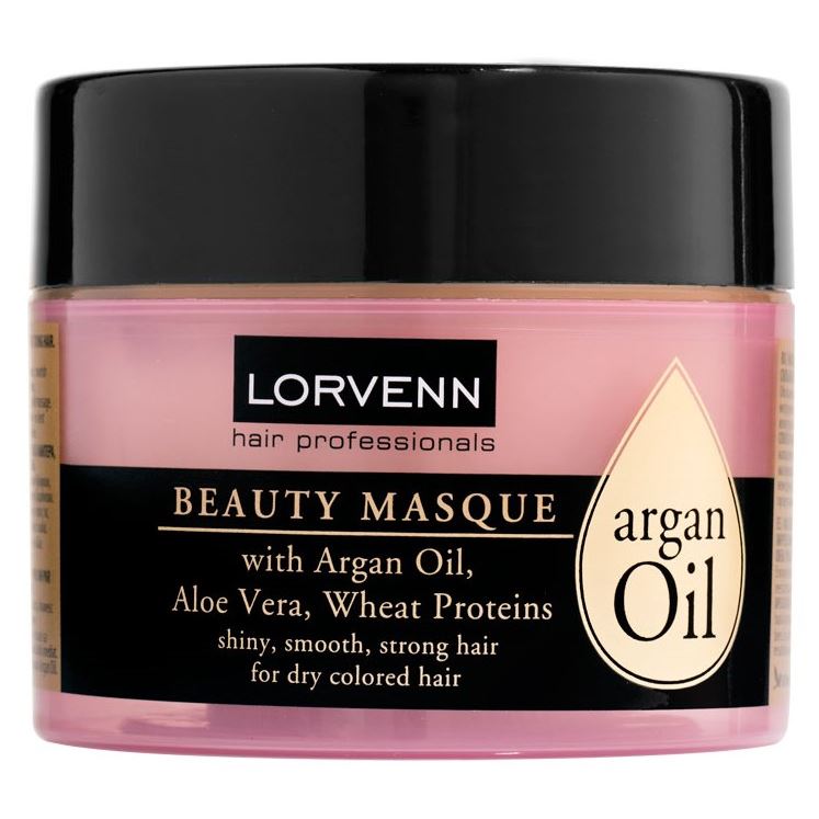 Lorvenn Hair Professionals Argan Oil Argan Oil Beauty Masque Маска для волос с аргановым маслом, алоэ вера, протеинами пшеницы