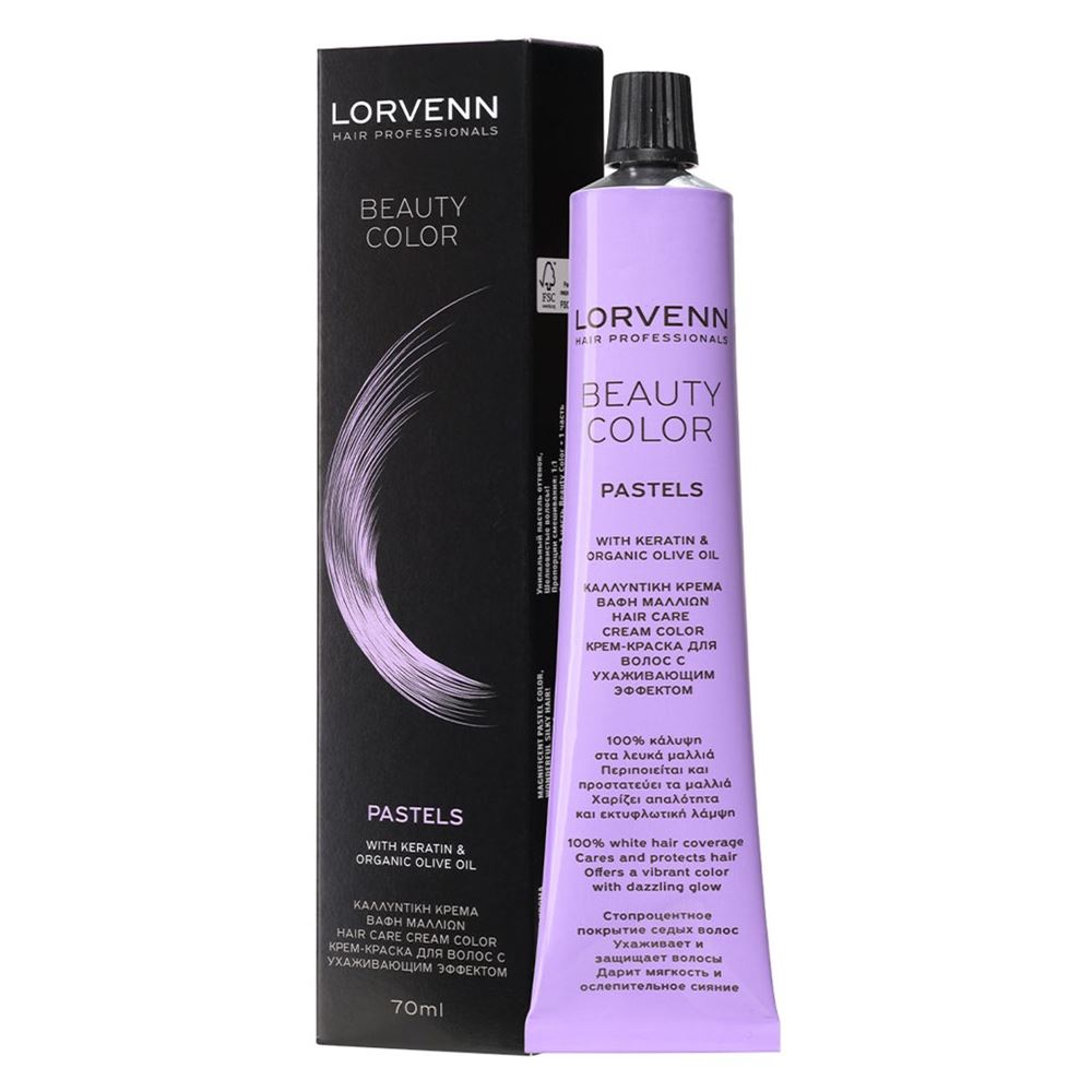 Lorvenn Hair Professionals Coloring and Color Care Beauty Color Professional Pastels Стойкая крем-краска для волос