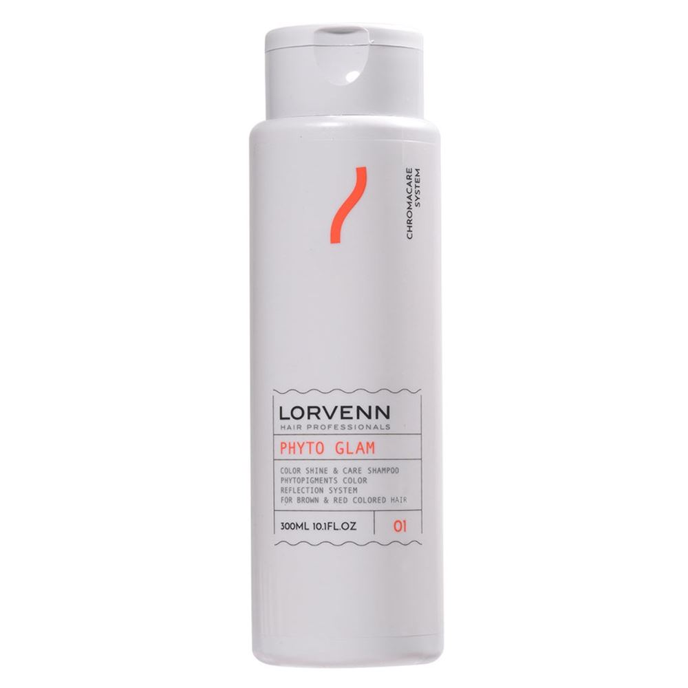 Lorvenn Hair Professionals Coloring and Color Care Phyto Glam Color Protection & Shine Daily Shampoo Шампунь защита и блеск цвета для волос окрашенных  в коричневый и красный цвет
