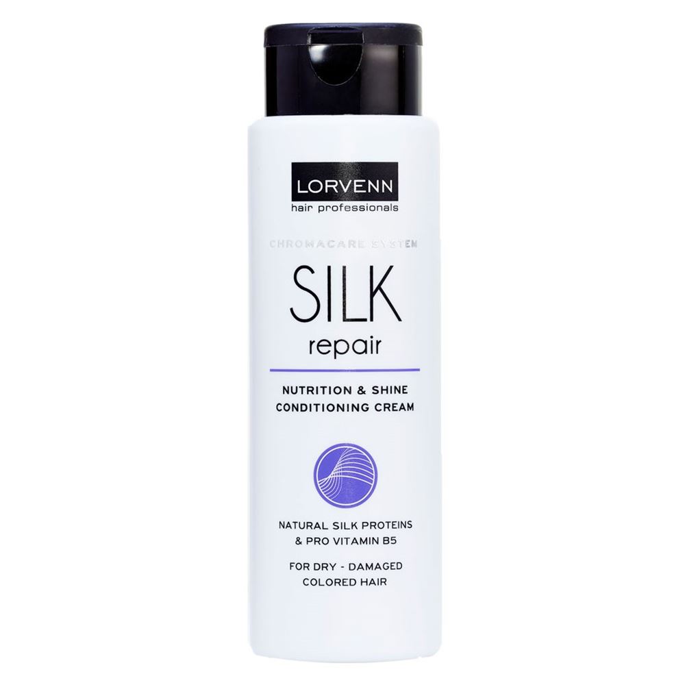 Lorvenn Hair Professionals Silk Repair Silk Repair Nutrition & Shine Conditioning Cream  Реструктурирующий крем-кондиционер с протеинами шелка для сухих, поврежденных, окрашенных волос