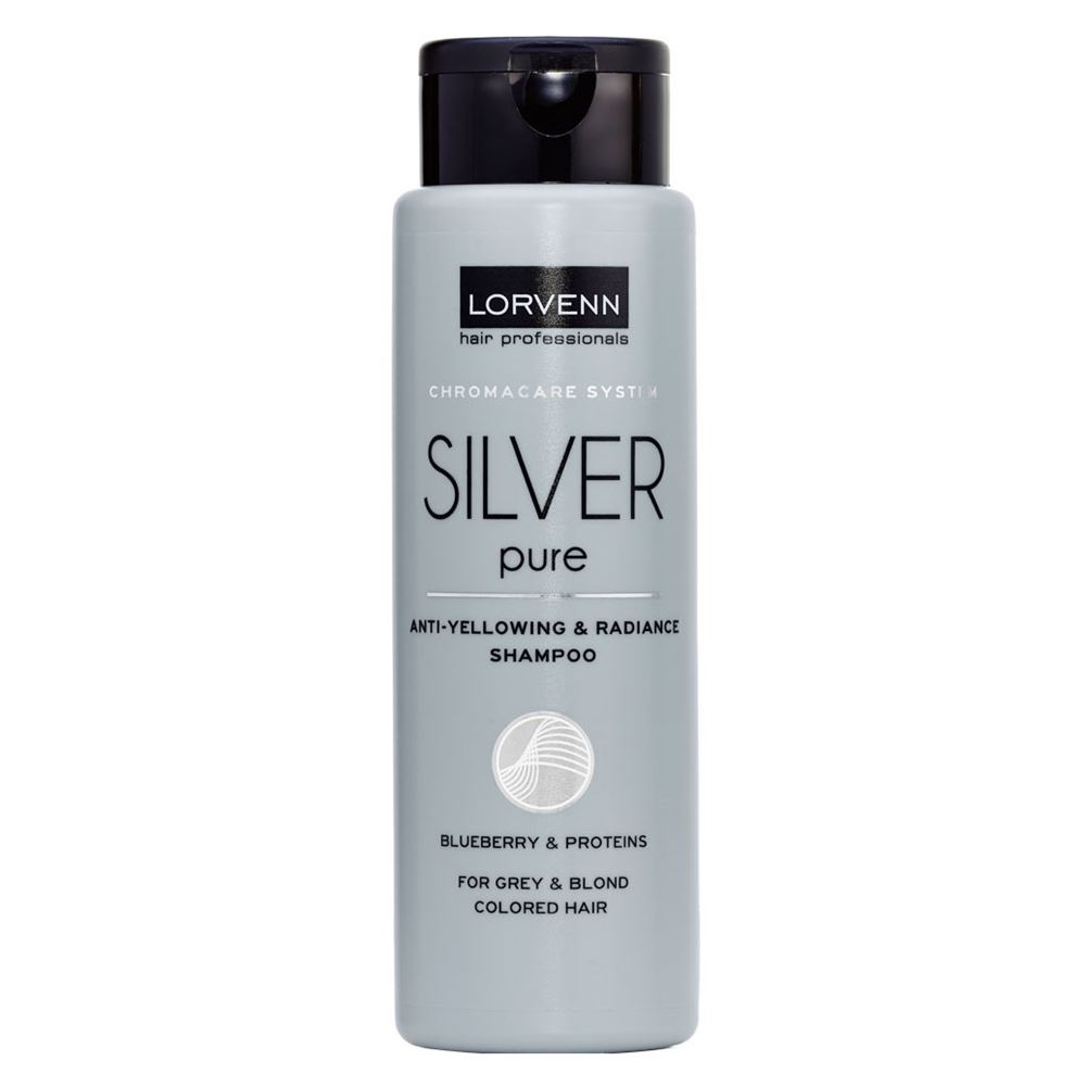 Lorvenn Hair Professionals Silver Pure Silver Pure Anti-Yellowing & Radiance Shampoo Шампунь для седых, блондинистых,окрашенных и осветленных волос 