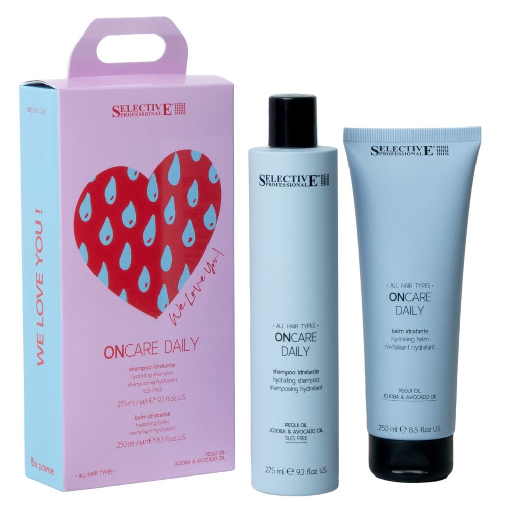 Selective Professional ONcare NUTRITION Набор  OnCare We love you Daily new Набор: Увлажняющий шампунь, увлажняющий кондиционер для сухих волос