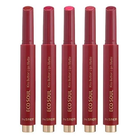 The Saem Eco Soul Eco Soul Kiss Button Lips Matte  Помада для губ матовая