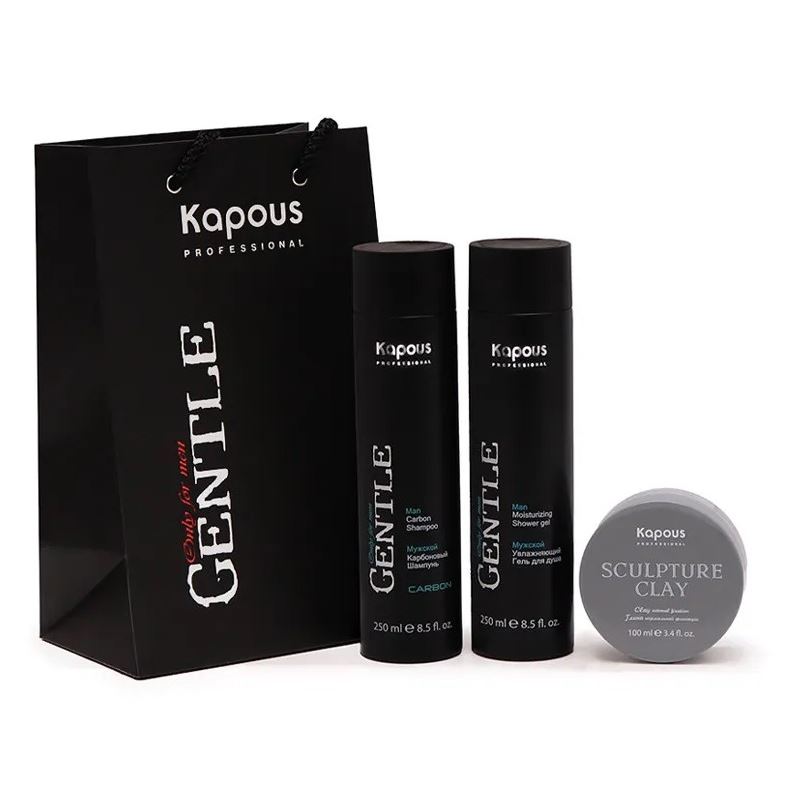 Kapous Professional Gentlemen Мужской набор для душа и укладки «Gentlemen» Мужской набор для душа и укладки 