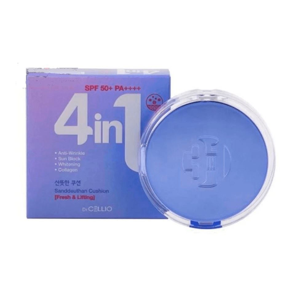 Dr.Cellio Make Up 4 In 1 Sanddeuthan Cushion (Whitening) Крем-кушон для лица с коллагеном