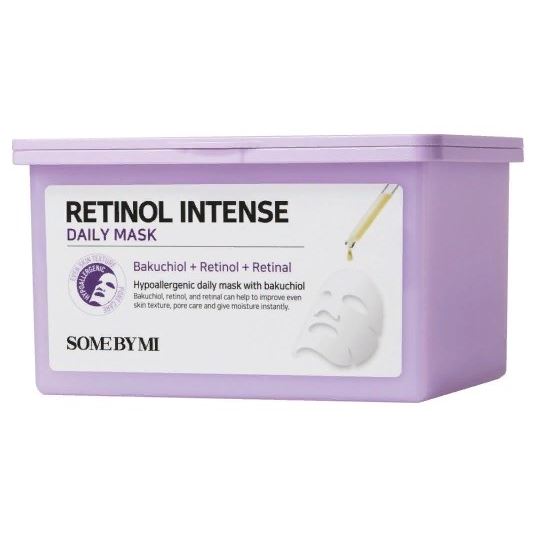 Some By Mi Faсe Care Retinol Intense Daily Mask Антивозрастная тканевая маска для лица с ретинолом и бакучиолом 