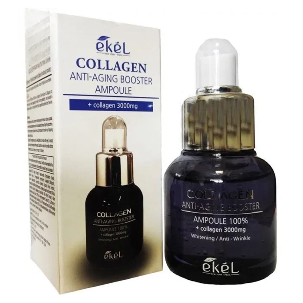 Ekel Face Care Ampoule 100% Collagen Anti-Aging Booster  Антивозрастная ампульная сыворотка-бустер для лица с коллагеном