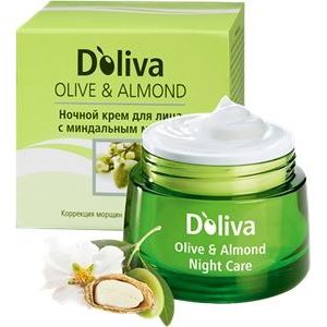 D`Oliva Almond Ночной крем для лица  Olive & Almond Ночной крем для лица с миндальным маслом