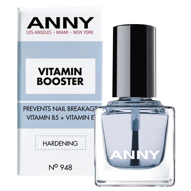 ANNY Cosmetics Nail Care Vitamin Booster  Укрепляющее средство для предупреждения растрескивания ногтей с витаминами Е и В5