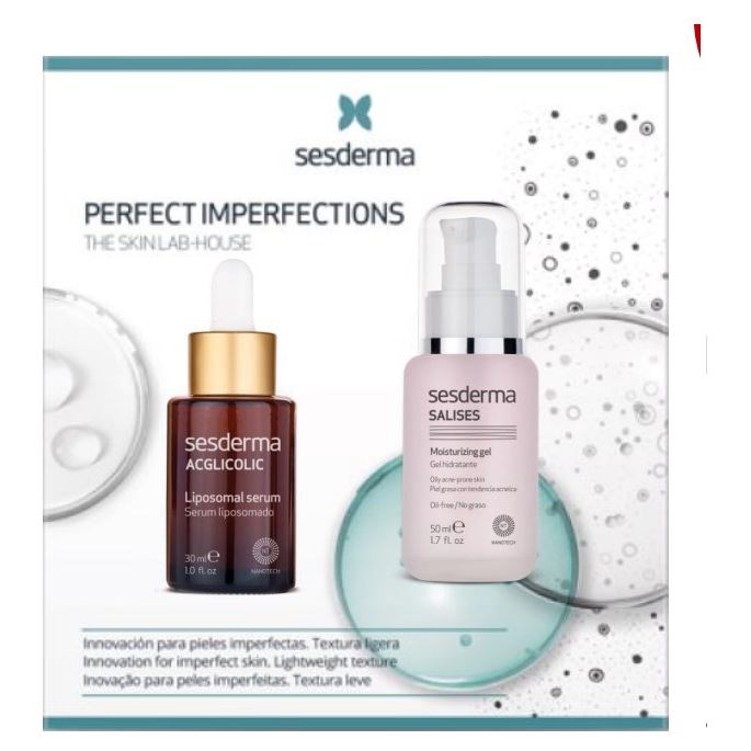Sesderma Anti-Age Набор Perfect Imperfections - Acglicolic & Salises Набор: сыворотка, гель
