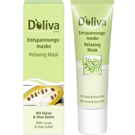 D`Oliva Masks Расслабляющая маска Расслабляющая маска для лица с маслом дерева Ши и маслом какао