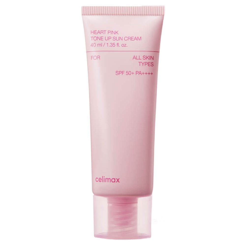 Celimax Solution Heart Pink Tone Up Sun Cream SPF50+ PA++++  Крем для лица солнцезащитный 