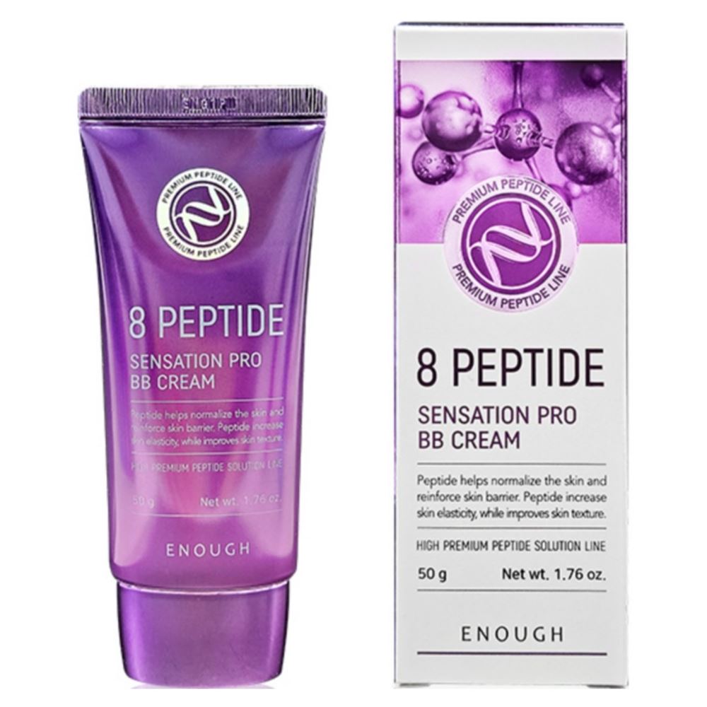 Enough Make Up 8 Peptide Sensation Pro BB Cream SPF 47 PA+++ Крем ББ для лица с пептидным комплексом