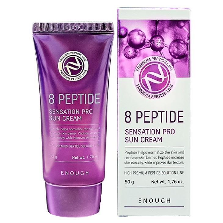 Enough Face Care 8 Peptide Sensation Pro Sun Cream Крем для лица солнцезащитный с пептидным комплексом
