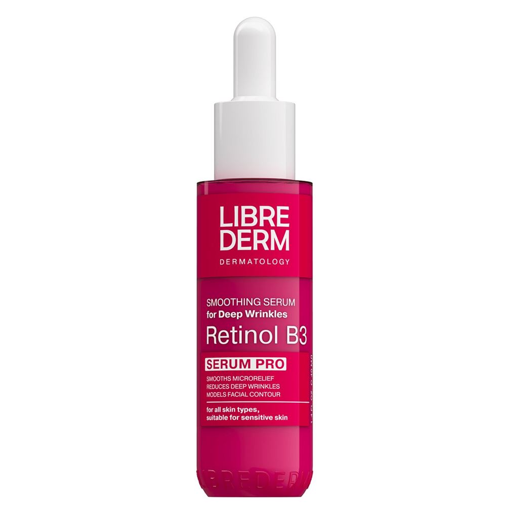 Librederm Уход за кожей лица и тела Retinol B3 Serum Pro  Серум про Сыворотка интенсивная против глубоких морщин для выравнивания цвета лица и текстуры кожи retinol b3 
