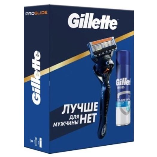 Gillette Бритвенные системы Набор Fusion ProGlide станок+кассета+гель д/бритья увлажняющий Набор Fusion ProGlide станок+кассета+гель д/бритья увлажняющий