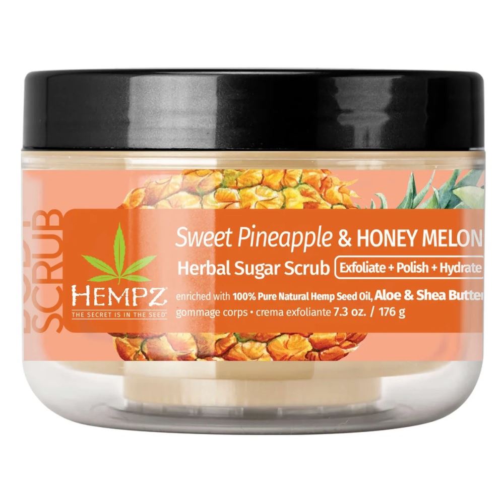 Hempz Body Care Sweet Pineapple & Honey Melon Herbal Sugar Скраб сахарный для тела Ананас и Медовая Дыня 