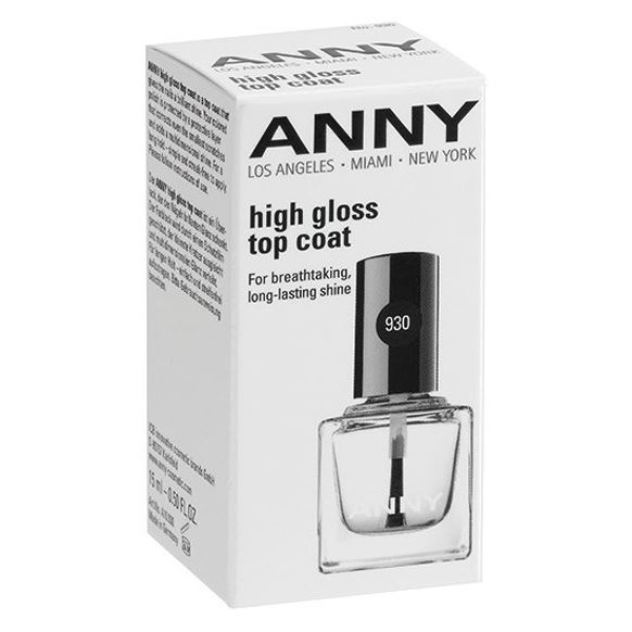 ANNY Cosmetics Nail Polish High Gloss Top Coat  Закрепляющее покрытие для лака «Супер блеск»