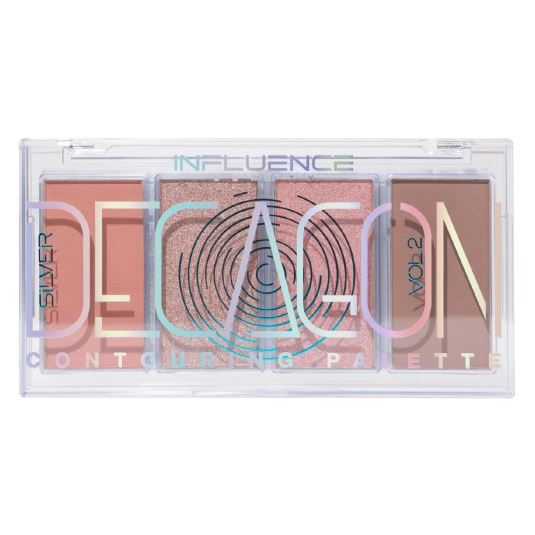 Influence Beauty Make Up Contouring Palette Silver Decagon  Палетка для контуринга