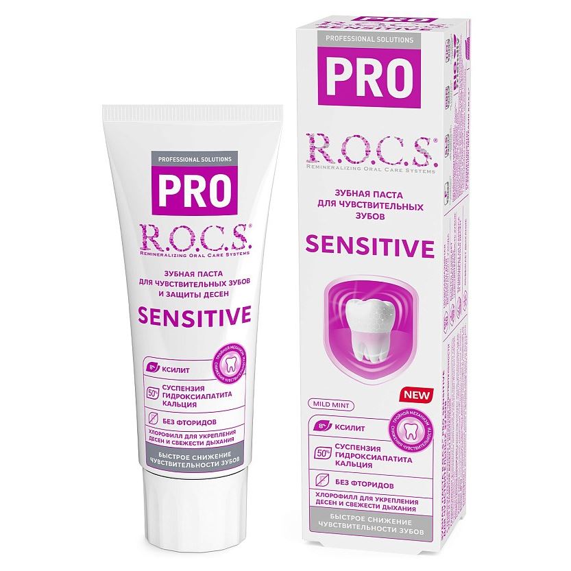 R.O.C.S. Pro Sensitive Зубная паста для чувствительных зубов