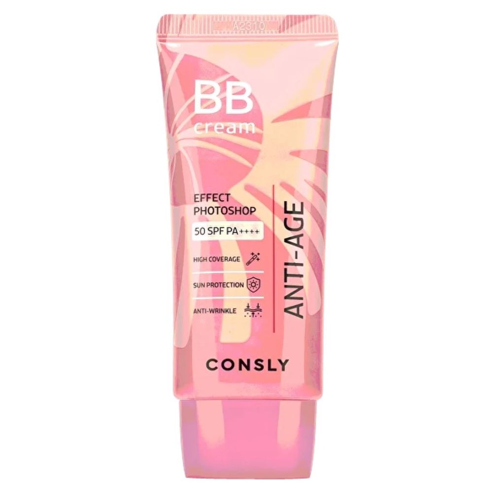 Consly Face Care Anti-Age BB Cream Effect Photoshop SPF50/PA++++  Крем BB антивозрастной с эфектом фотошопа 