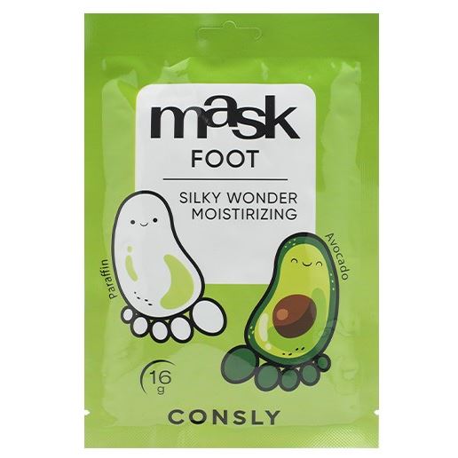 Consly Body Care Silky Wonder Moistirizing Mask Foot  Маска-парафин для ног  с экстрактом авокадо в виде носочков