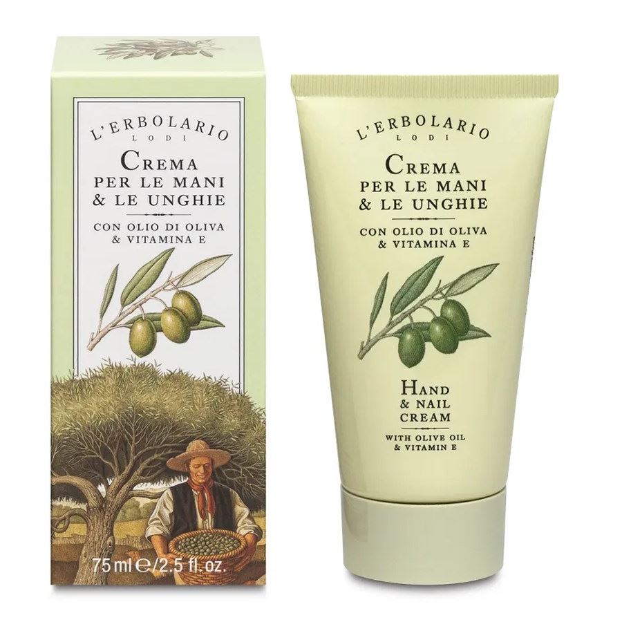 L`Erbolario Body Care Hand & Nail Cream With Olive Oil And Vitamine  Крем для рук и ногтей с оливковым маслом и витамином Е