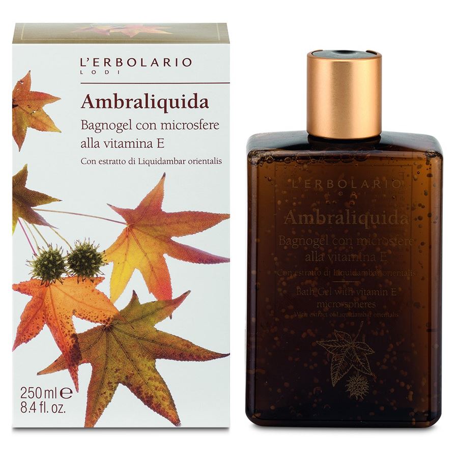 L`Erbolario Body Care Ambraliquida Bath Gel with vitamin E Гель для душа с витамином Е 
