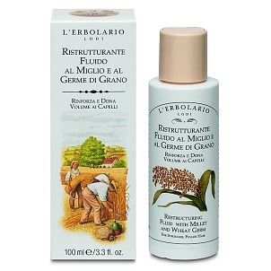 L`Erbolario Hair Care Restructuring Fluid  with Millet and Wheat Germs Восстанавливающий флюид для для волос 