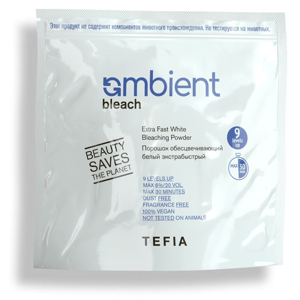 Tefia Color Creats Ambient Bleach Extra Fast White Bleaching Powder Обесцвечивающий порошок белый экстрабыстрый