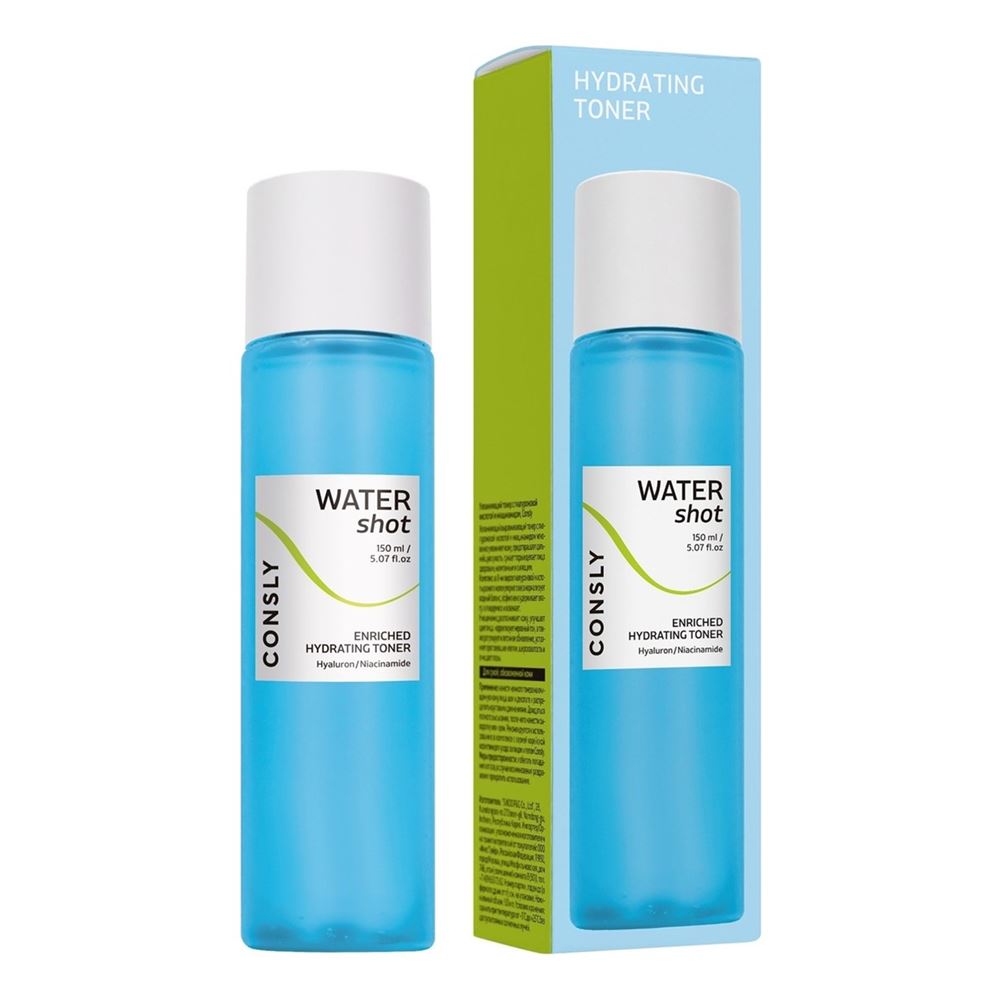 Consly Face Care Water Shot Enriched Hydrating Toner Увлажняющий тонер с гиалуроновой кислотой и ниацинамидом 