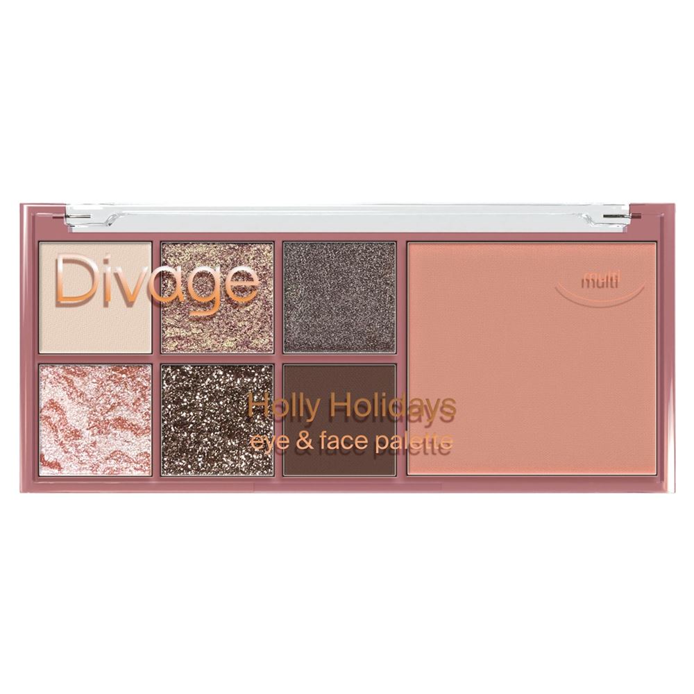 Divage Make Up Holly Holidays Eye & face Palette Мультифункциональная палетка для лица 