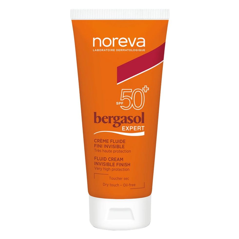 Noreva Bergasol Бергасол Эксперт Солнцезащитный легкий крем SPF50+  Bergasol Expert Fluid Cream SPF50+