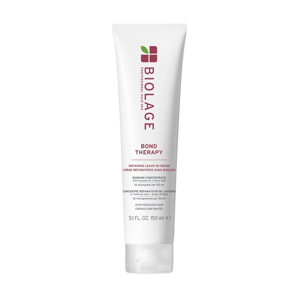 Matrix Biolage Bond Therapy Bond Therapy Smoothing Leave-in Cream Крем-термозащита для глубокого восстановления волос с лимонной кислотой и маслом кокоса 