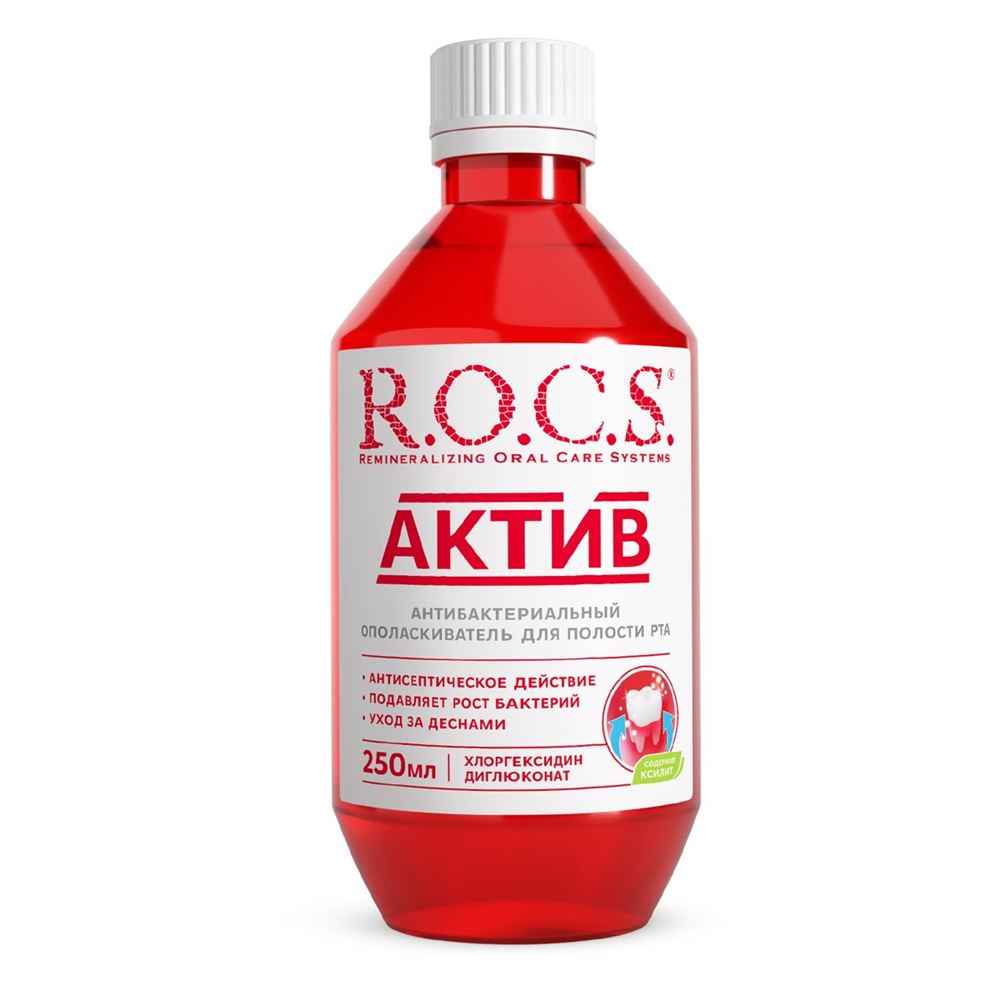 R.O.C.S. Spray & Rinse Active Ополаскиватель для полости рта Актив