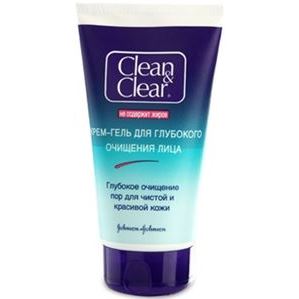 Clean & Clear Основной Уход Крем-гель для глубокого очищения Крем-гель для глубокого очищения лица