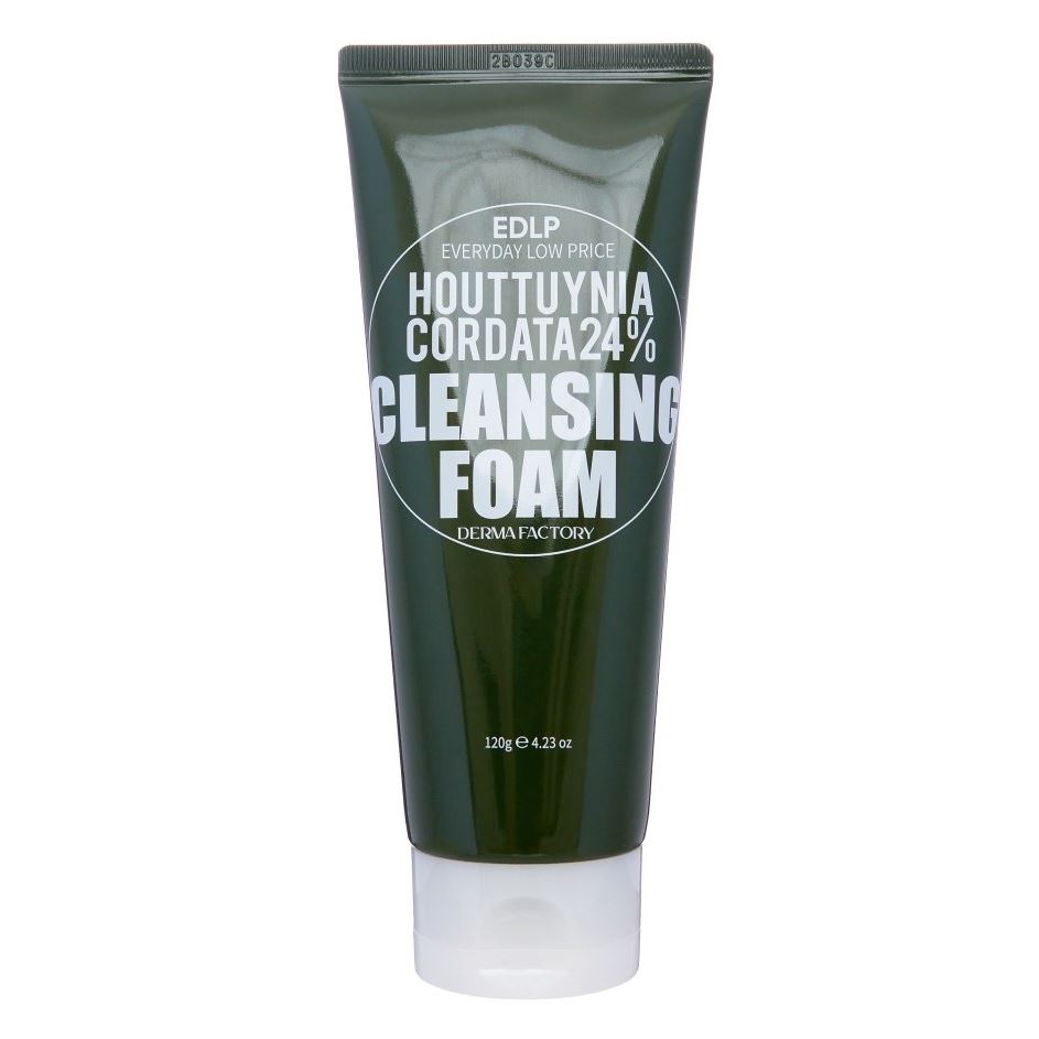Derma Factory Cleansing Houttuynia Cordata 24% Cleansing Foam Очищающая пенка для умывания с экстрактом цветка хауттюйнии 