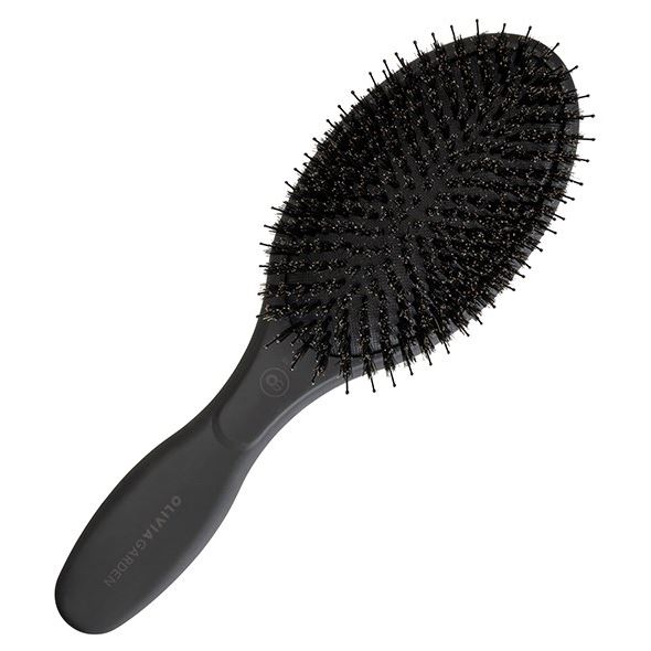 Olivia Garden Щетки и расчески для волос ID2133/BR-BL1PC-SUCOM Щетка EXPERT CARE OVAL Boar & Nylon Bristles Black Label Щетка для волос