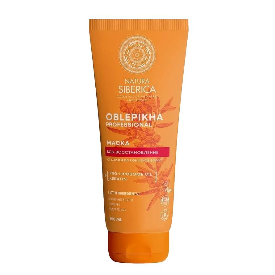 Natura Siberica Oblepikha Professional  Oblepikha Маска SOS-восстановление от корней до кончиков волос Облепиховая маска SOS-восстановление от корней до кончиков волос